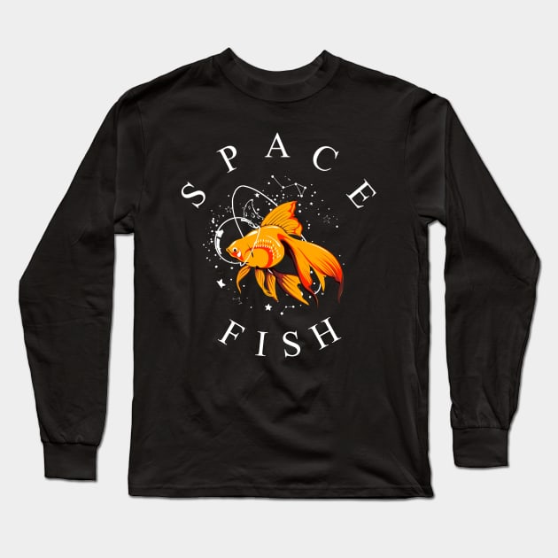 Space Fish Long Sleeve T-Shirt by TheUnknown93